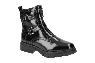 Tamaris 1-25817-41 018 Damen Stiefeletten Schwarz Gl?nzend Chunky Boots