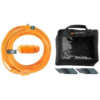 Tether Tools USB-C zu Micro-B- Kabel-System 9,40m right orange