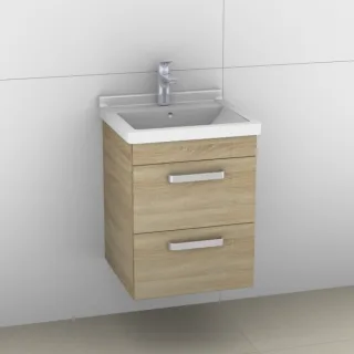 Artiqua 411 Waschtischunterschrank für Starck 3 030348 Castello Eiche quer NB, 411-WU2L-D16-7136-426 411-WU2L-D16-7136-426