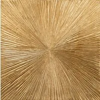 ArtUniverse Gemälde Goldene Sonnenstrahlen 100x100 cm, Abstrakt