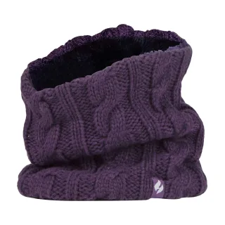 Damen Kabelstrick Winter Fleece gefütterter thermischer Halswärmer