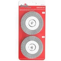 Grizzly Tools Fugenbürste Fugenbürste 2er-Set Blistervpackung Metall für EFB 400, EFB 401, für Elektrische Reinigunsbürsten, (2 Stück, 2-tlg)