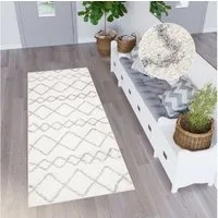 Tapiso Hochflor-Läufer DELHI, rechteckig, Höhe: 30 mm, Langflor Shaggy Modern Design Flauschig Wohnzimmer Schlafzimmer