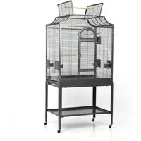 Montana Cages Vogelkäfig Madeira II - Antik, Käfig, Voliere für Sittiche waagerechte Verdrahtung & Anflugklappe