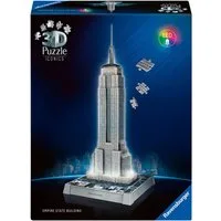 Ravensburger 3D-Puzzle Iconics: Empire State Building - mit Licht, 216 Puzzleteile, Made in Europe
