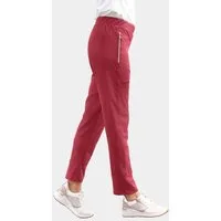 GOLDNER Stoffhose Joggpant 7/8 Jersey-Stretch Individuelle Bundlösung und raffinierte Nahtdetails setzen Akzente