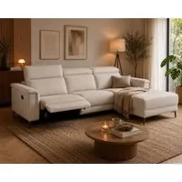 OTTO home Ecksofa LUND, Struktur-Bezug, L-Form, 261cm, man. /elektr. Relaxfunktion, auch mit USB A/C-Anschluss sowie Kopfteilverstellung