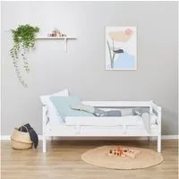 Hoppekids Einzelbett ECO Comfort Kinderbett, Kiefer Massivholz, Jugendbett inkl. Rollrost, 70x160 cm, wahlweise in verschieden Farben/ Matratze/ Absturzsicherung