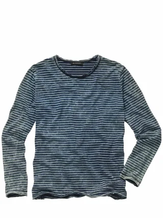 Mey & Edlich Herren Nicht-so-laut-Longsleeve Blau 100 % Baumwolle