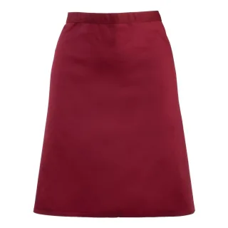 Premier - Herren/Damen Unisex Taillenschürze "Colours Collection" (Burgunderrot)