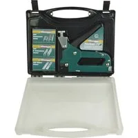 Brüder Mannesmann Werkzeuge Nagler Tacker, im Plastikkoffer M48410