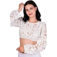 MarJo Dirndlbluse Dirndlbluse - CHAMERAU - offweiß