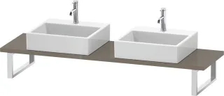 Duravit L-Cube Konsole Flanell Grau Hochglanz 800x480x30 mm - LC105C08989 LC105C08989
