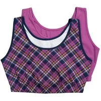 Ulla Popken Bustier Bustiers 2er-Pack einfarbig/kariert