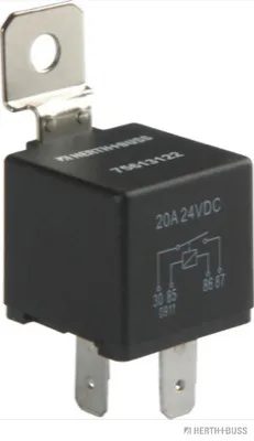 HERTH&BUSS Relais, Arbeitsstrom, 24 V, 20 A, 4 pins - 75613122