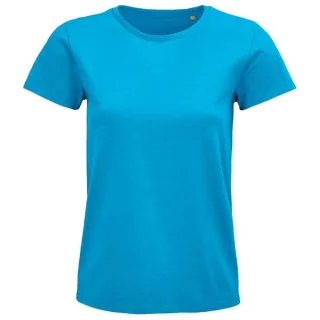 SOLS - "Pioneer" T-Shirt Baumwolle aus biologischem Anbau für Damen (Aquablau)