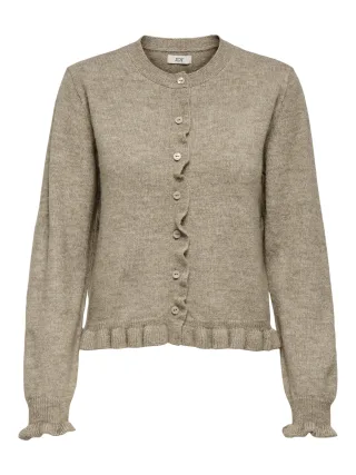 JDY - JDYLETTY L/S ON FRILL CARDIGAN KNT NOOS - Gr. - L