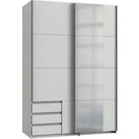 Wimex Schwebetürenschrank Emden moderner Kleiderschrank mit Spiegel und Schubladen Schlafzimmer Schrank Garderobenschrank mit Schwebetüren Topseller
