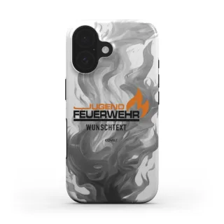 Handyhülle COVRZ | Jugend Feuerwehr | Tough Case | Weiß | Personalisierbar | MagSafe®-fähig | iPhone 16 15 14 13 Plus Pro Max, Samsung Galaxy uvm. Nein iPhone 16 Ohne