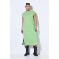 Studio Untold Jerseykleid Jersey-Midikleid oversized ärmellos Seitenschlitze
