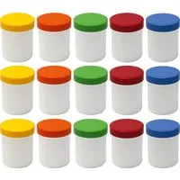 Doserie Kuhn Dose für Salben, Cremes oder Kleinigkeiten (Füllvolumen 25 ml (hoch), Höhe 40 mm, 15 St., Salbendosen mit passenden Deckeln), Cremedose, Salbentiegel, Salbenkruke