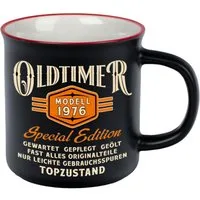 LOBO NEGRO® Tasse Kaffeebecher als Geschenk zum 50. Geburtstag - Oldtimer Jahrgang 1976, Keramik