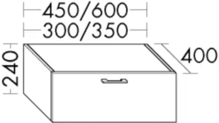 Burgbad Unterschrank System 30 Preisgruppe 1 Aqua 240x600x400 Tectona Dekor Zimt, WWYB060F6316 WWYB060F6316