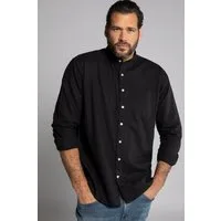 JP1880 Businesshemd Hemd Langarm Leinenmix Stehkragen Modern Fit