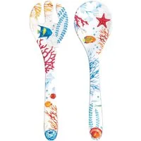 EasyLife Salatbesteck Bora Bora, Spülmaschinengeeignet, Mehrfarbig, Unterwasser, H: cm