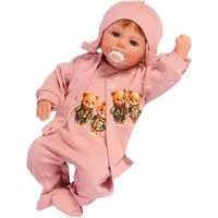 La Bortini Strampler, Jäckchen & Mütze Strampler Mütze und Hemdchen Set Baby Anzug 3tlg mit Sternchen aus reiner Baumwolle, 44 50 56 62 68 74