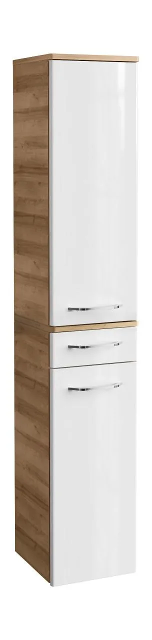 Fackelmann MILANO Hochschrank 30,5x165,5x32 AsEi/Weiß, 2T 1S, 84255 84255