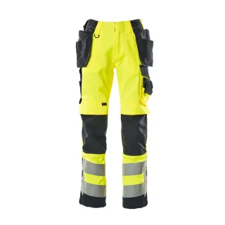 MASCOT Wigan Hose mit Hängetaschen SAFE SUPREME Hi-vis Gelb / Schwarzblau 66 - 15531-860-17010-82C66