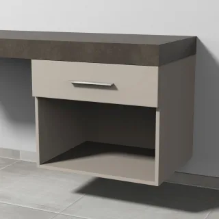 Sanipa Anbau-/Solitärschrank 2morrow (G3355) 510x600x520 Kaschmir-Matt, G33551U G33551U