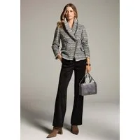 MADELEINE Stoffhose Stretch-Hose im Veloursleder-Look