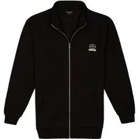 Lavecchia Sweatjacke Lavecchia Herren Sweatshirtjacke LV-2027 (Schwarz, 8XL) Kapuzensweatjacke