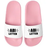 MoonWorks Badeschlappen Damen Abiletten - Abitur Geschenke Schulabschluss Abi - Badesandale
