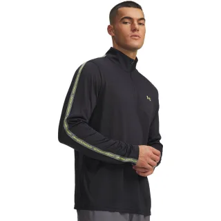 Under Armour - "Tech" mit halbem Reißverschluss Oberteil für Herren Strukturiert (Schwarz/Grün)