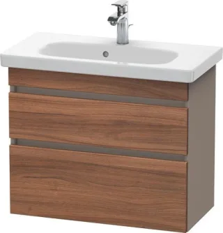 Duravit DuraStyle Waschtischunterbau wandhängend Nussbaum & Basalt Matt 730x368x610 mm - DS649907943 DS649907943