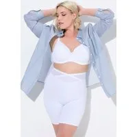 Ulla Popken Miederhose Shaping-Panty breiter Meshbund Wickeleffekt