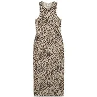 PUMA Sweatkleid LEO LUXE Slim Kleid mit Allover-Print Damen