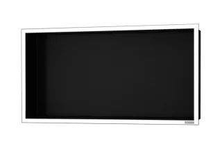 ESS BOX 10 Schwarz Wandnische 60x30x10 cm Rahmen Poliert BOX Black, inkl. Rohbauset, BOX-60x30x10-PB BOX-60x30x10-PB