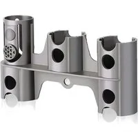 Trade-Shop Wandhalterung Halter passend für Dyson V15 Detect Absolute, V15 Detect Complete, (Maße: 180 x 100 x 50mm / Dockingstation mit Platz für 4 Zubehörteile)