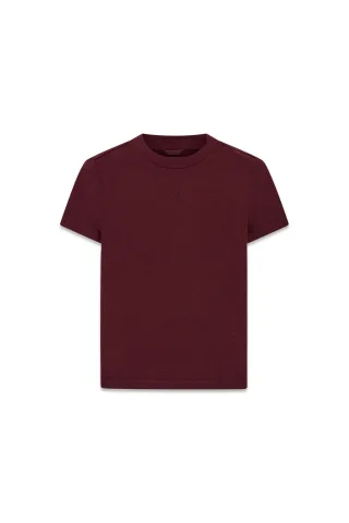 Guess - SS LICIA MOCK NK TOP RED NOIR - Gr. - M
