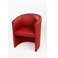 Kamil Cocktailsessel Design Sessel Clubsessel Loungesessel Club Möbel Farbe Rot Kunstleder (1 Set, 1-St., 1 Sessel), Lieferung kommt Aufgebaut