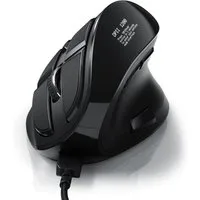 CSL ergonomische Maus (kabelgebunden, 125 dpi, Vertikal Maus kabelgebunden mit OLED-Display Konfigurierbare Tasten)