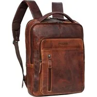 STILORD Notebook-Rucksack "Tory" Leder Laptoprucksack 13 - 14 Zoll Herren Damen