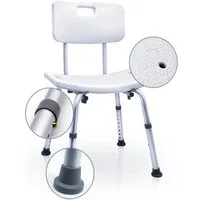 MOBILITY Plus+ Duschhocker, belastbar bis 136 kg, - höhenverstellbar - Duschsitz für Badezimmer - rutschfest & stabil