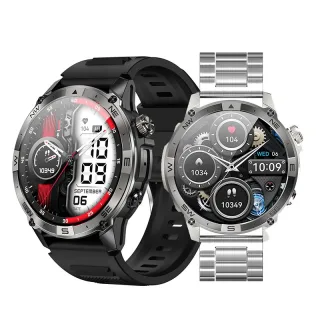 Senbono HK08 1.43-inch AMOLED Display GPS Geomagnetic Compass Altitude&Pressure bluetooth Call Heart Rate Blood Pressure
