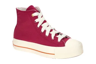 Converse Damen Sneaker A13878C CTAS_Lift_Hi Sporty Berry/Rot Plateau 3,5cm