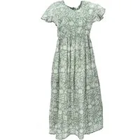 Guru-Shop Midikleid Luftiges Boho Sommerkleid, handbedrucktes.. alternative Bekleidung